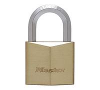 Master Lock 1155EURD Lucchetto con Chiavi in Ottone Massiccio e Archetto Esagonale, Oro, 8.2 x 5 x 2.6 cm