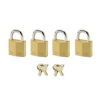 Master Lock Ottone Massiccio 20mm Lucchetto 3-Pin - Chiave Uguale X 4 MLK120Q