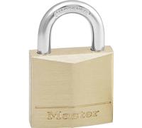 Master Lock 130EURD Lucchetto con Chiavi in Ottone, Oro, 4.9 x 3 x 1.2 cm