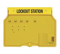 Master Lock 1482B Lockout Tagout Lucchetto Station, giallo, vuoto-49.2 cm x 35.4