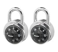 Master Lock 1500T Lucchetto a Combinazione, Nero, 2 Pack