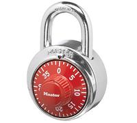 Master Lock 1504D Lucchetto a combinazione per armadietto, rosso, confezione da 1