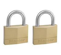 Master Lock - Lucchetto in ottone massiccio da 5 mm a 5 pin - Keyed Alike x 2