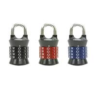 Master Lock 1535EC3 - Lucchetto con combinazione, 3 pezzo, i colori possono variare