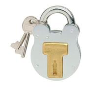 Master Lock Lucchetto 2750EURD, design vintage, grigio, 8,7 x 5 x 1,3 cm