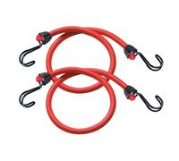 Master Lock 3020EURDAT Cavi Elastici con Ganci [Confezione da 2 Pezzi] [Corda 60 cm] [Gancio Invertito] - Ideale per Giardinaggio, Trasporto, Trasloco