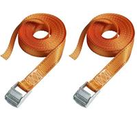 Master Lock 3212EURDAT Cinghia con Fibbia in Zama, Arancio, 5 m x 25 mm (Confezione da 2)