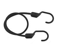 Master Lock 3229EURDAT Cavi Elastici con XL Ganci [Corda 80 cm] [Gancio XL] - Ideale per Giardinaggio, Trasporto, Trasloco, Campeggio, Nero