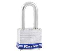 Master Lock 3DLF - Lucchetto con chiave in acciaio laminato, confezione da 1