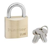 Master Lock 4130KA-142 Lucchetto con Chiavi in Ottone, Oro, 4.9 x 3 x 1.2 cm