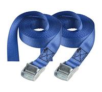 Master Lock 4363EURDAT Cinghia con Fibbia in Zama, Blu, 2.50 m x 25 mm, Set di 2