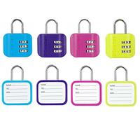 Master Lock 4670EURDCOL Lucchetto con combinazione ed etichetta porta-indirizzo, Colore casuale, 5.9 x 4.4 x 1.4 cm