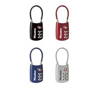 Master Lock 4688D TSA Accettato Lucchetto Bagagli, Colore Può Variare, Confezione da 4
