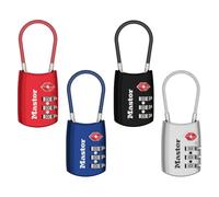 Master Lock 4688D TSA Accettato Lucchetto Bagagli, Colore Può Variare, Confezione da 4