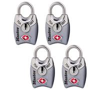 Master Lock 4689Q TSA Accepted Padlocks with Keys 4-Pack (Colors May Vary) by Master Lock