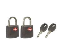 Master Lock 4695Eurtast Confezione Da 2 Lucchetto Per Bagagli In Alluminio Approvato Dalla Tsa, Multicolore (Blu/Grigio/Rosa/Lilla), 3,8 cm x 2,3 cm x 1,1 cm