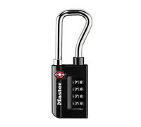 Master Lock 4696EURDBLK Lucchetto da viaggio combinato certificato TSA, nero, 10,6 x 3,5 x 1,4 cm