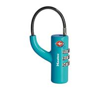 Master Lock Lucchetto per bagagli 4717EURDBLU in alluminio approvato TSA Blu 8,1 x 1,8 x 1,8 cm
