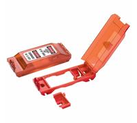 Master Lock 496B Lockout Tagout Universal Wall Switch Cover Red 0.312 in. Shackle Diameter