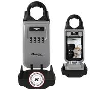 Master Lock 5420EURD Cassaforte per chiavi portatile con arco regolabile, misura media, 175 x 72 x 52 mm, per esterni, per casa, ufficio, industrie, veicoli, colore nero