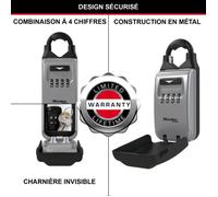 Master Lock 5420EURD Portachiavi con grillo a scomparsa