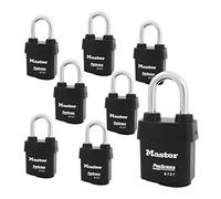 Master Lock 6121NKALF - Lucchetti ad alta sicurezza con tecnologia BumpStop 8 Pack