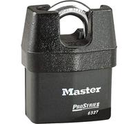 Master Lock 6327EURD Lucchetto ad Alta Sicurezza con Chiave, per Esterno, Arco Protteto, Ottimo per Trasporto e Applicabilità Industriale, Grande, Nero