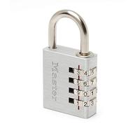 Master Lock 7640EURD Lucchetto con Combinazione in alluminio, Grigio, 4 x 7.8 x 1.5 cm