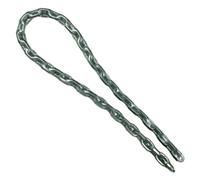 Master Lock 8018EURD Catena in Acciaio Cementato Rivestimento Vinile, Trasparente, 2 m