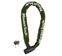 Master Lock 8022EURD Lucchetto Bici con Chiave, 60 cm Catena, Verde