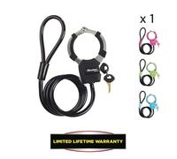 MASTER LOCK 8275EURDPRO Antifurto per Bicicletta, Cavo e Manette, colori assortiti