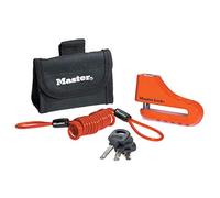 Master Lock 8304EURDPS Antifurto Moto Bloccadisco, Perno con Diametro 10.4 cm, Rosso