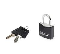 Master Lock Lucchetto 9130EURDBLK Alluminio 30 mm Rivestito Nero Arco 18 mm