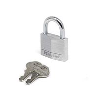 Master Lock – Lucchetto a chiave 9140EURD – Alluminio 40 mm, 4 pin, Grigio