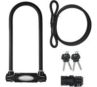 Master Lock Alto Sicurezza U-Bar Con Cavo 280 x 110 x 13mm MLK8285E