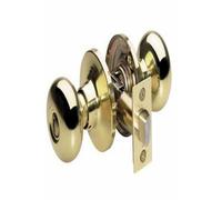 Master Lock BCO0303 Pomolo per porta a biscotto con serratura in ottone lucido