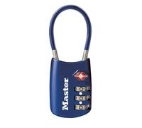 Master Lock Blue Imposta la tua combinazione Lucchetto per bagagli approvato TSA Il lucchetto con cerniera da viaggio perfetto per valigie, bor