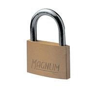 Master Lock CAD20 Magnum Piccolo Lucchetto in Ottone Massiccio e Chiave, Oro, 3.4 x 2 x 0.8 cm