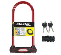 Master Lock, lucchetto a U 13 mm x 210 mm x 110 mm, blu, unisex, Street Fortum, Red