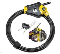 Master Lock Cavo Antifurto Python 8433EURD/P22235 10 mm Regolabile da 30 cm a 1,8 m Acciaio Nero