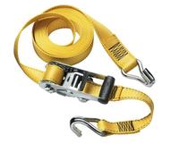 Master Lock Cinghie di fissaggio 3058EURDAT con ganci a J Giallo 4,5 m x 35 mm