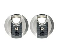 Master Lock Excell™ Acciaio Inox Disco 70mm Lucchetto Chiave Uguale X 2 MLKM40T