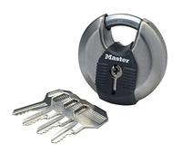 MASTER LOCK Disco Lucchetto ad Alta Sicurezza [Chiave] [Acciaio Inox] [Esterno] M40EURD - Ideale per Portali, Garage, Sconto