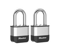 Master Lock Elite Lucchetto Laminato 52mm Catenaccio 38mm Confezione 2
