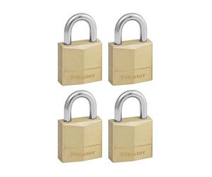 Master Lock In Ottone Massiccio 20Mm Lucchetto 3-Pin - Chiave Uguale X 4 MLK120Q