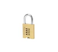 Master Lock Lucchetto con combinazione 651EURD Ottone massiccio 50 mm Oro