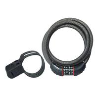 Master Lock Lucchetto a combinazione per bicicletta, lunghezza 1,8 m, nero, 8122D