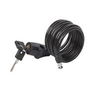 Master Lock Lucchetto con cavo in acciaio 8126EURDPRO 1,8 m x 8 mm autoavvolgente con chiave nero