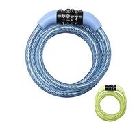 Master Lock Lucchetto Bici ,Combinazione, 1,2 M Cavo, Esterno, Cplore Casuale, 8143Eurdprocol - Ideale per Proteggere Bicicletta, Skateboard, Passeggino, Falciatore, Attrezzature Sportive, Azzuro/Verde