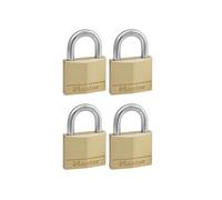 Master Lock Lucchetto In Ottone Massiccio 40Mm 4-Pin - Chiave Uguale X 4 MLK140Q